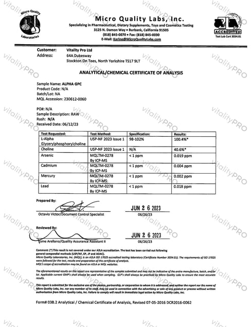 Alpha GPC|Fyrir heilann